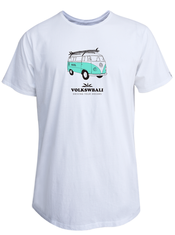 MEN T-SHIRT 2 WHITE VOLKS BALI