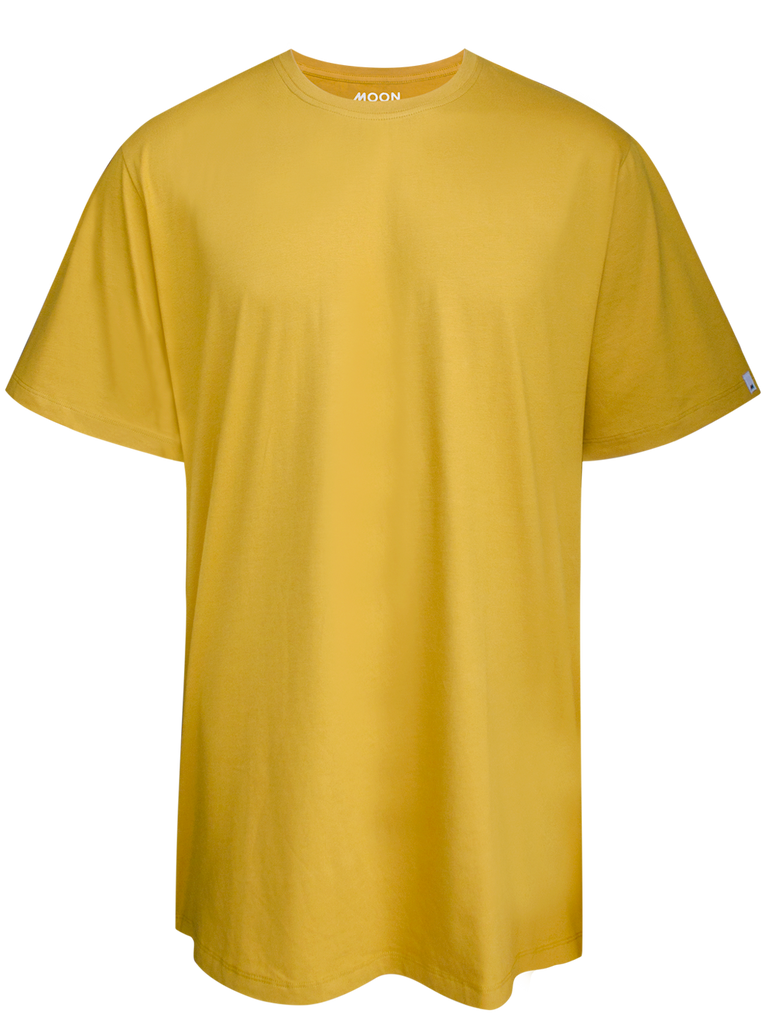 MEN T-SHIRT JUMBO PLAIN HONEY GOLD