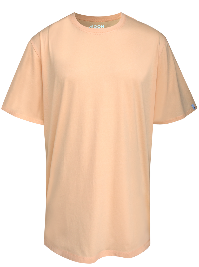 MEN T-SHIRT JUMBO PLAIN PEACH FUZZ