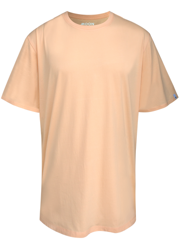 MEN T-SHIRT JUMBO PLAIN PEACH FUZZ