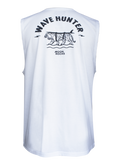 Men Singlet Wave Hunter White