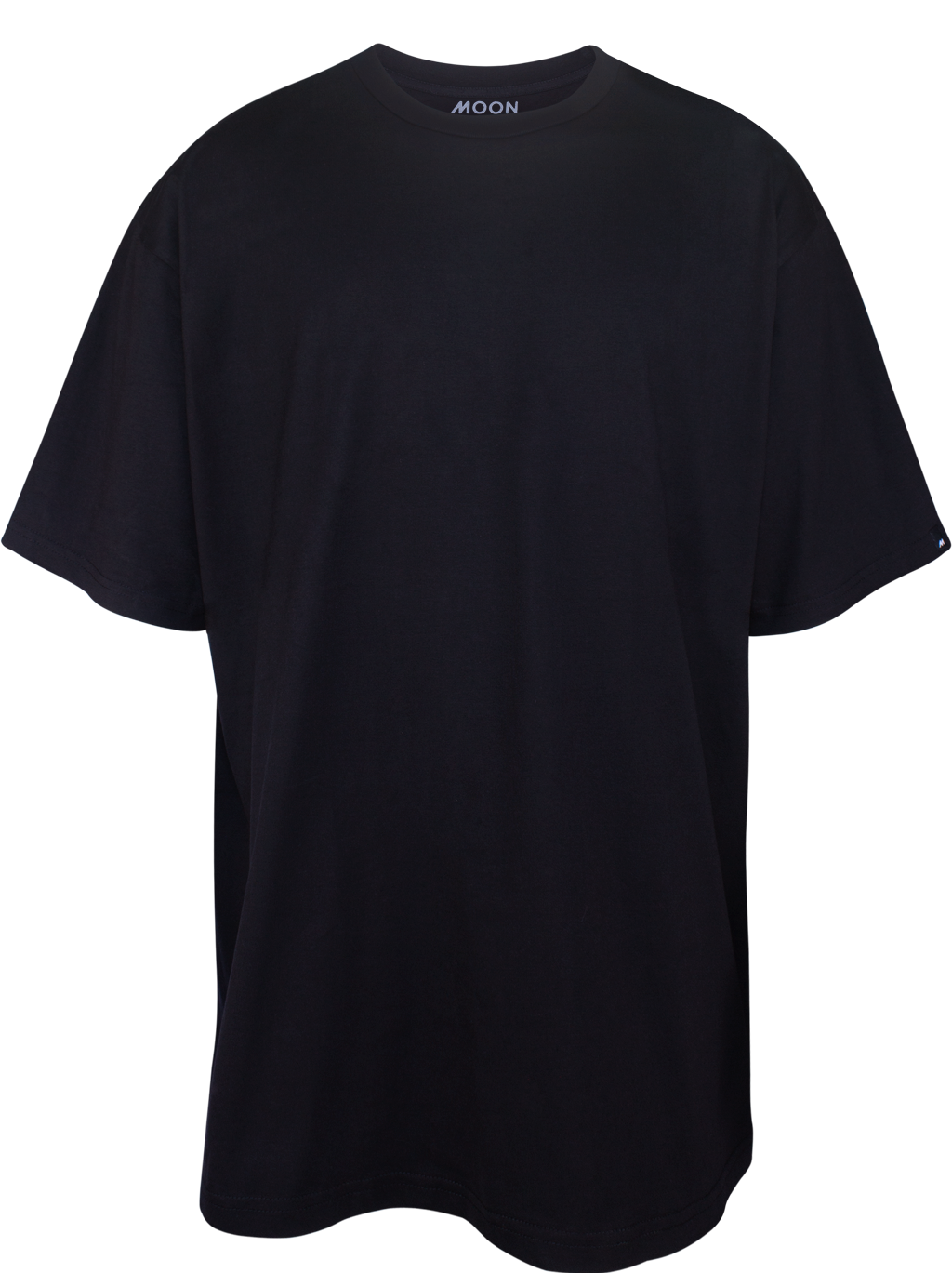 MEN T-SHIRT OVERSIZED PLAIN BLACK