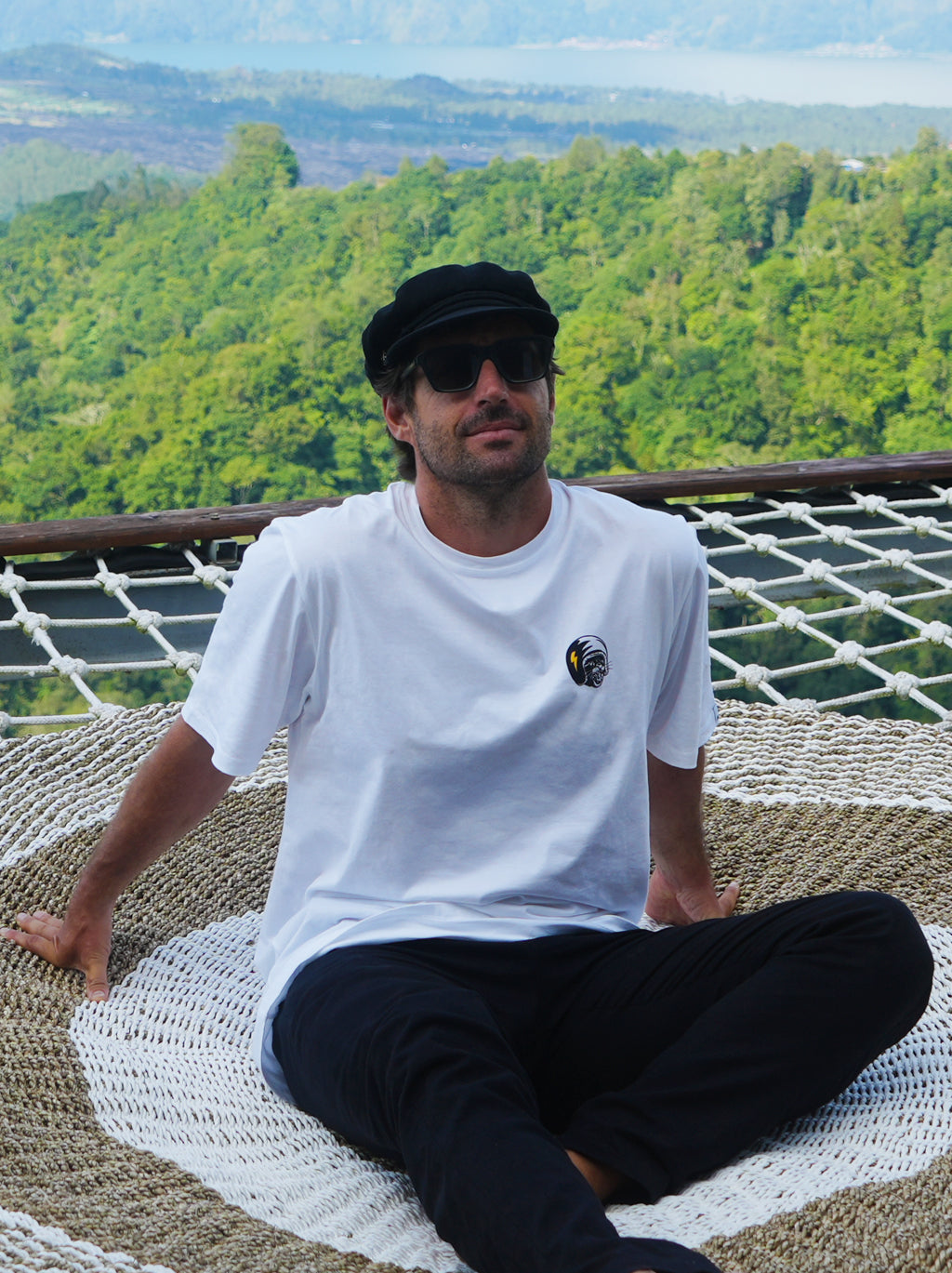 MEN T-SHIRT WHITE JUMBO SHORTCAT