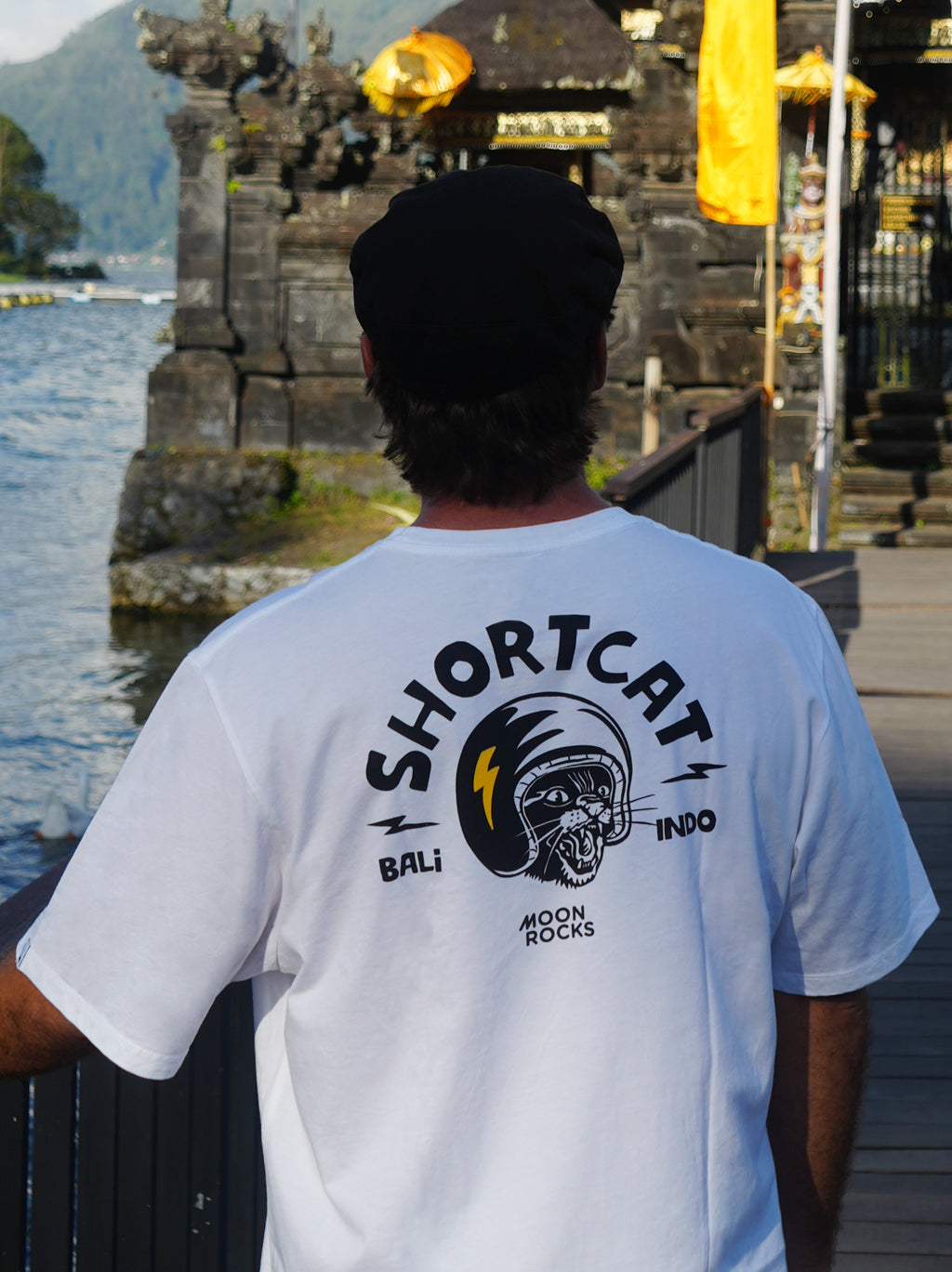 MEN T-SHIRT WHITE JUMBO SHORTCAT
