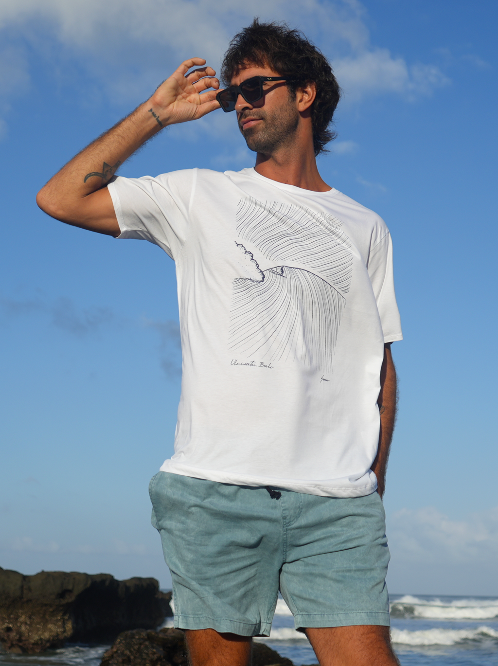 MEN T-SHIRT 2 WHITE ULUWATU