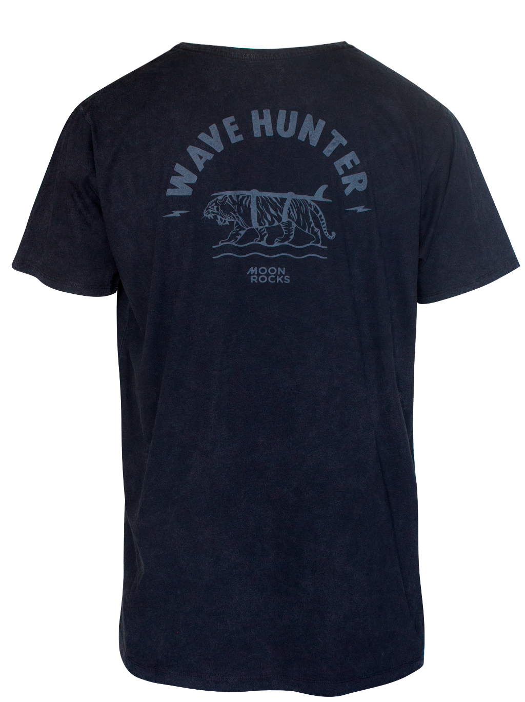 MEN T-SHIRT 2 BLACK WASH WAVE HUNTER