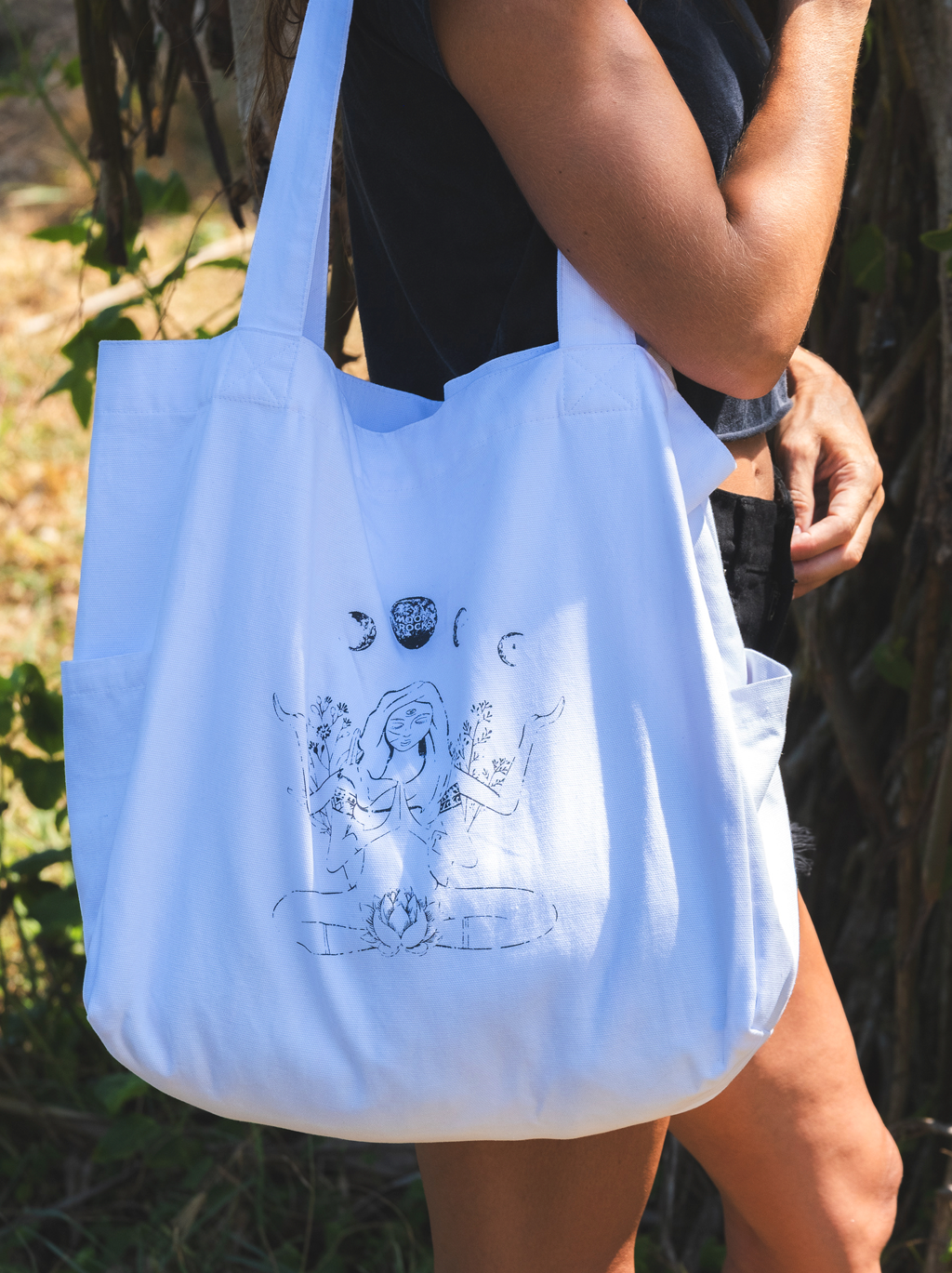 TOTE BAG YIN YOGA WHITE