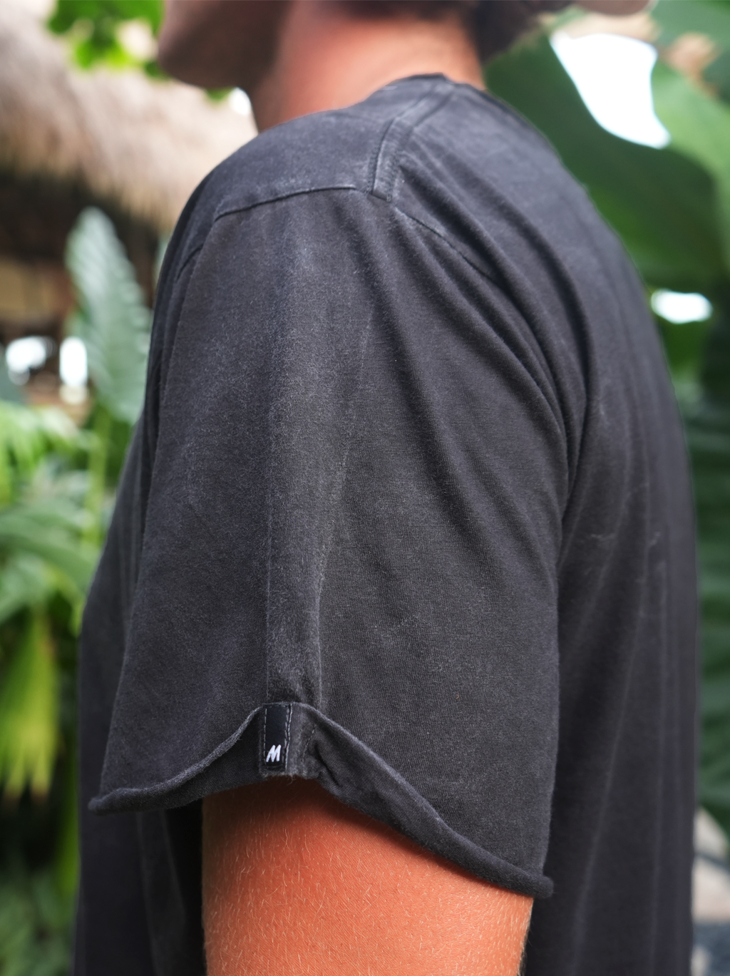MEN T-SHIRT BLACK WASH ZEN