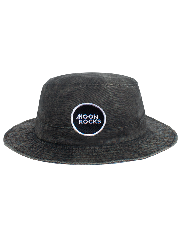 Hat Bucket Logo Black Wash