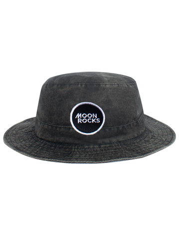 Hat Bucket Logo Black Wash