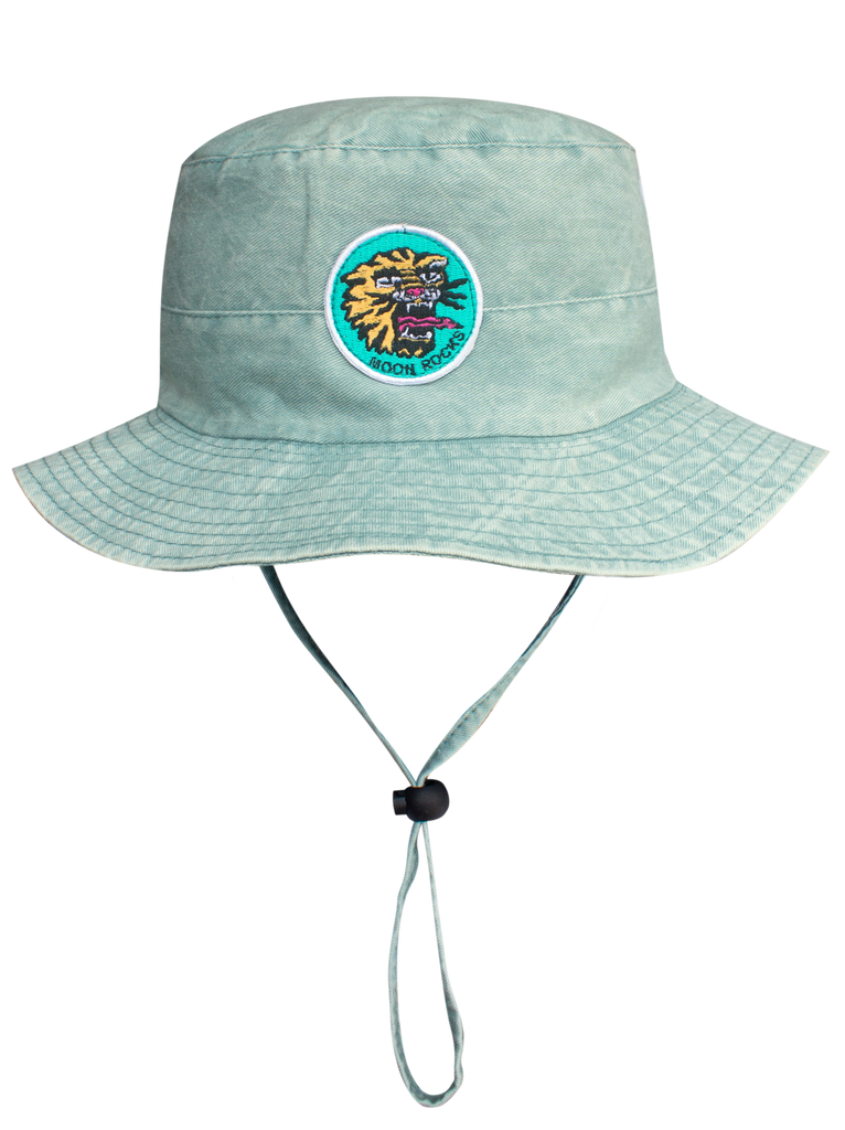 Hat Bucket Tiger Patch Green Wash