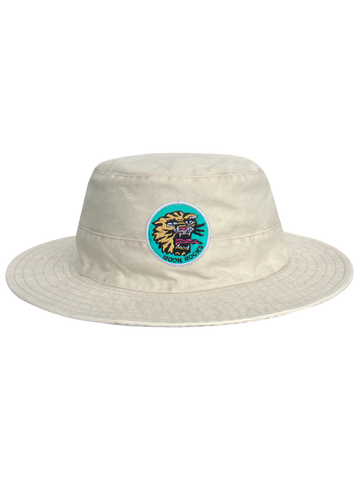 Hat Bucket Tiger Patch Cream