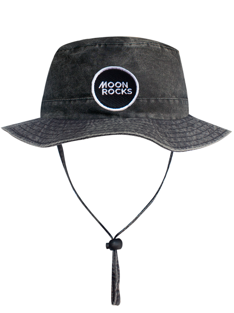 Hat Bucket Logo Black Wash