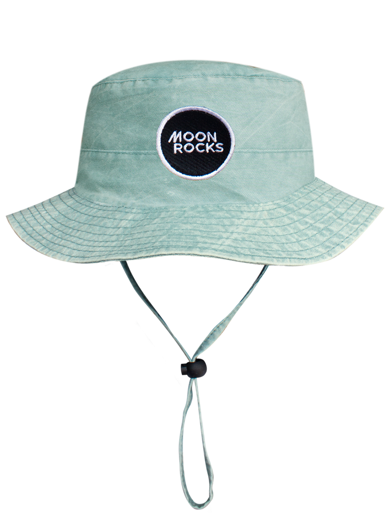 Hat Bucket Logo Green Wash