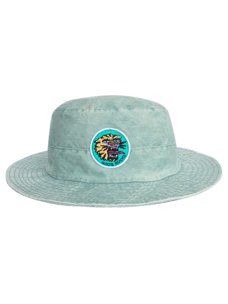 Hat Bucket Tiger Patch Green Wash