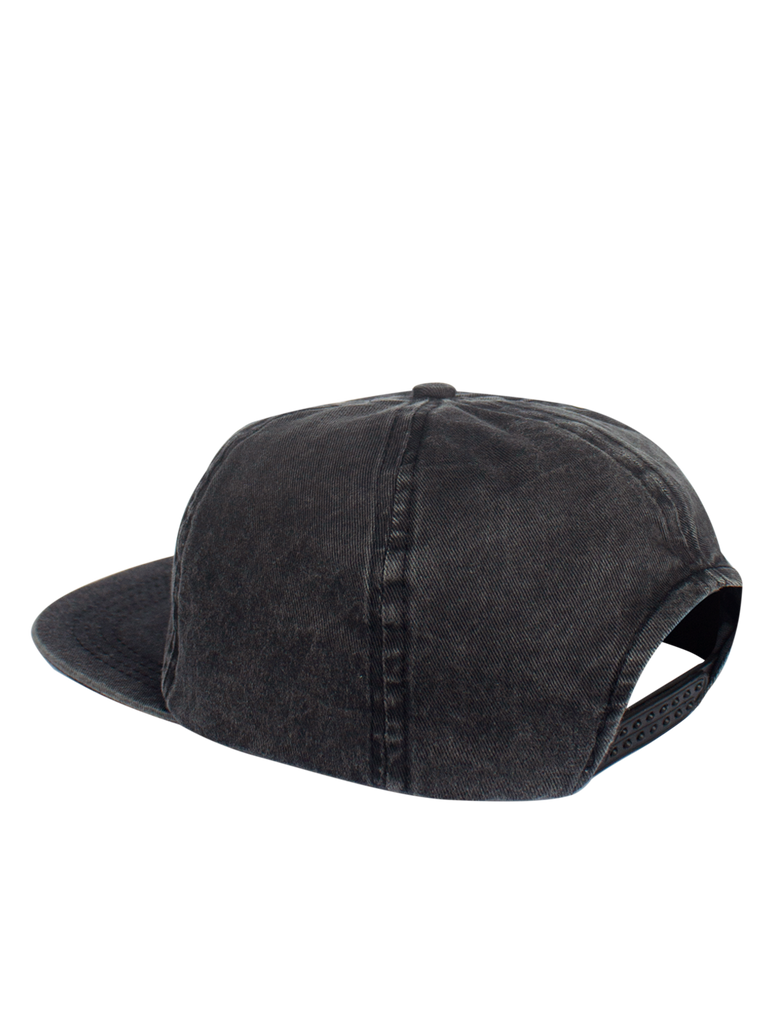 Cap Five Panel Tiger Patch Black Wash