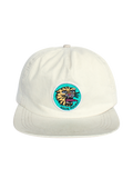 Cap Five Panel Tiger Patch Cream