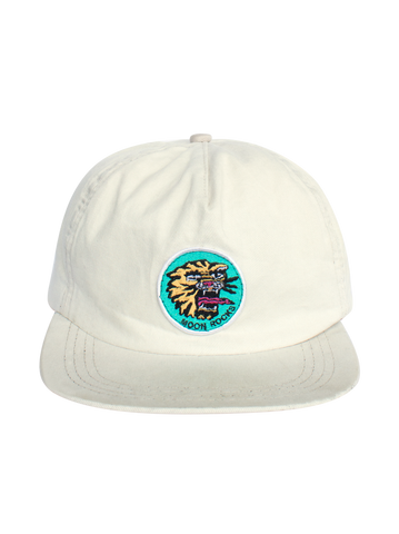 Cap Five Panel Tiger Patch Cream