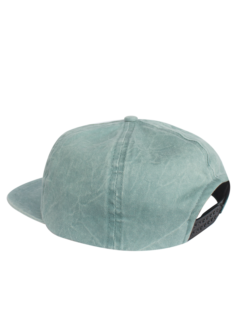 Cap Five Panel Logo Green Wash