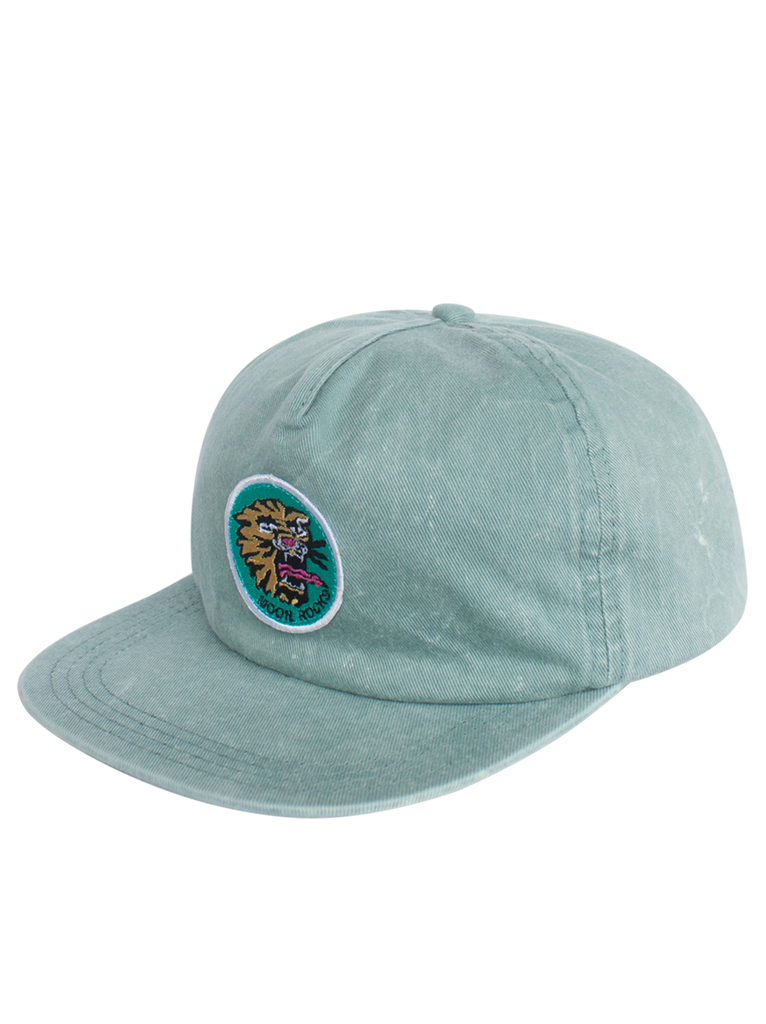 Cap Five Panel Tiger Patch Green Wash