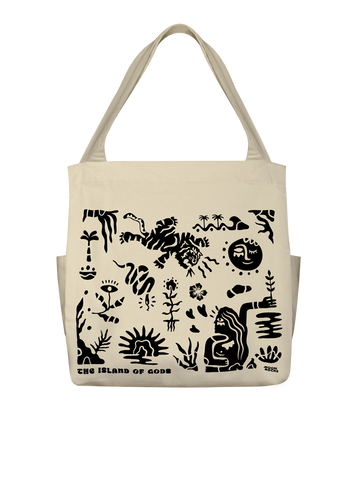 Tote Bag The Island of Gods Cream