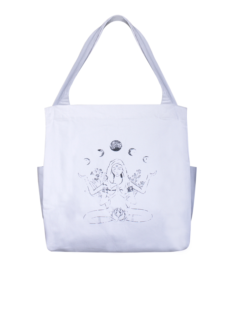 Tote Bag Yin Yoga White