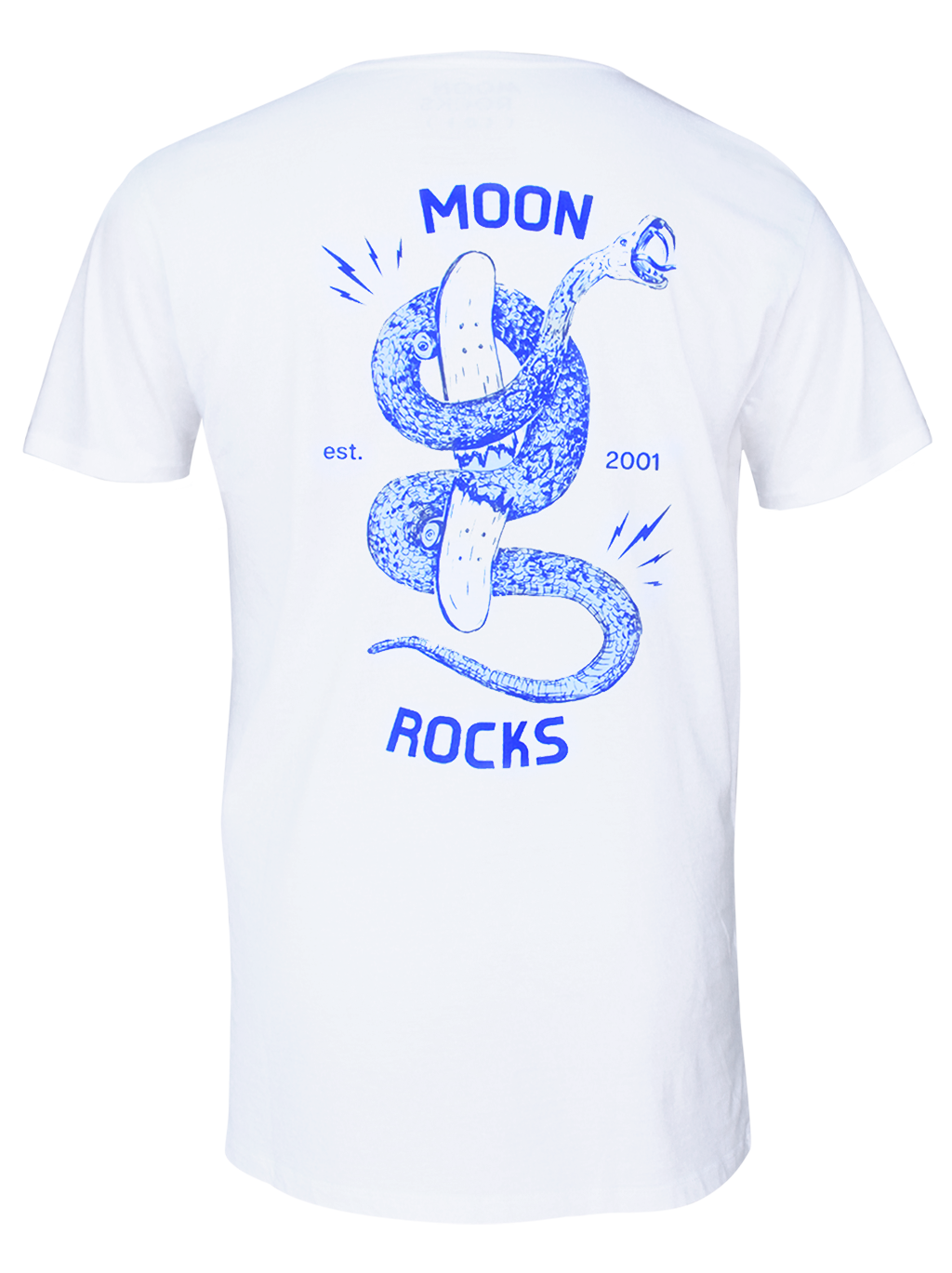 MEN T-SHIRT WHITE MOON SNAKE
