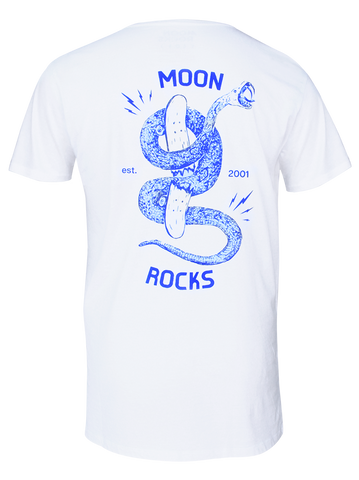 MEN T-SHIRT WHITE MOON SNAKE