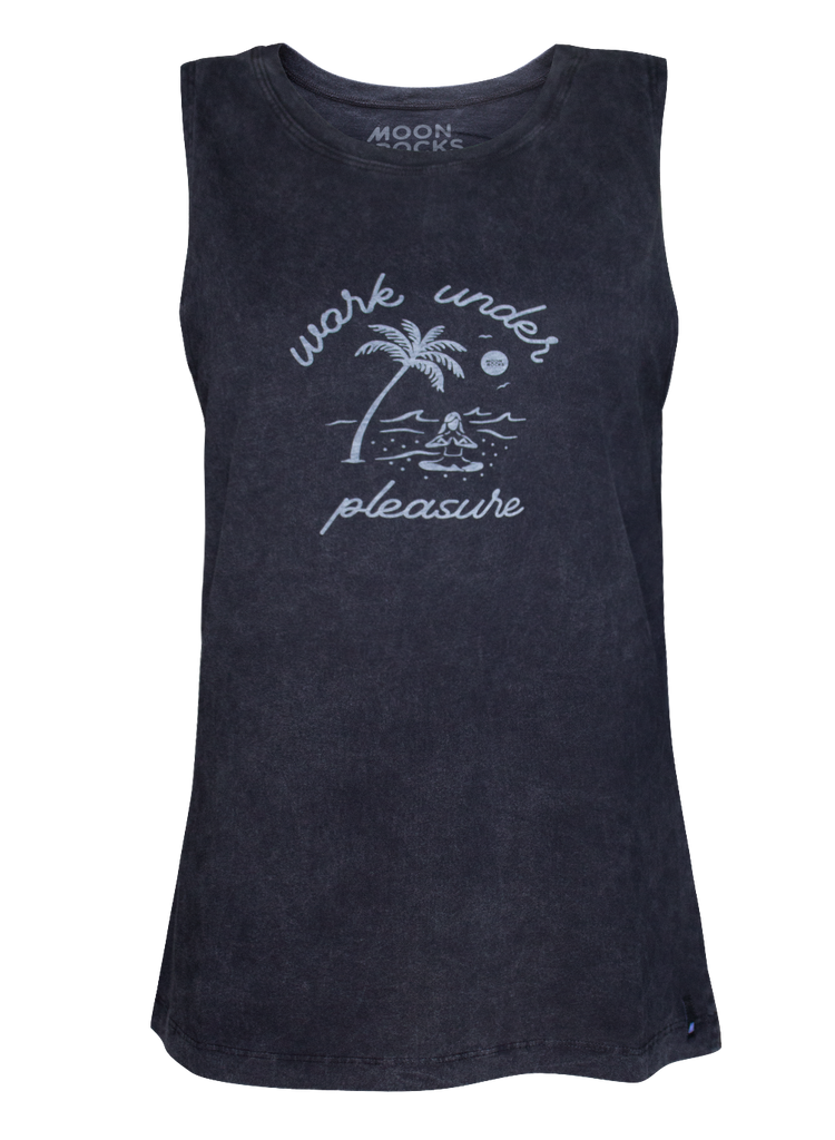 Women Singlet Laut Black Wash Work Under Pleasure