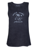 Women Singlet Laut Black Wash Work Under Pleasure