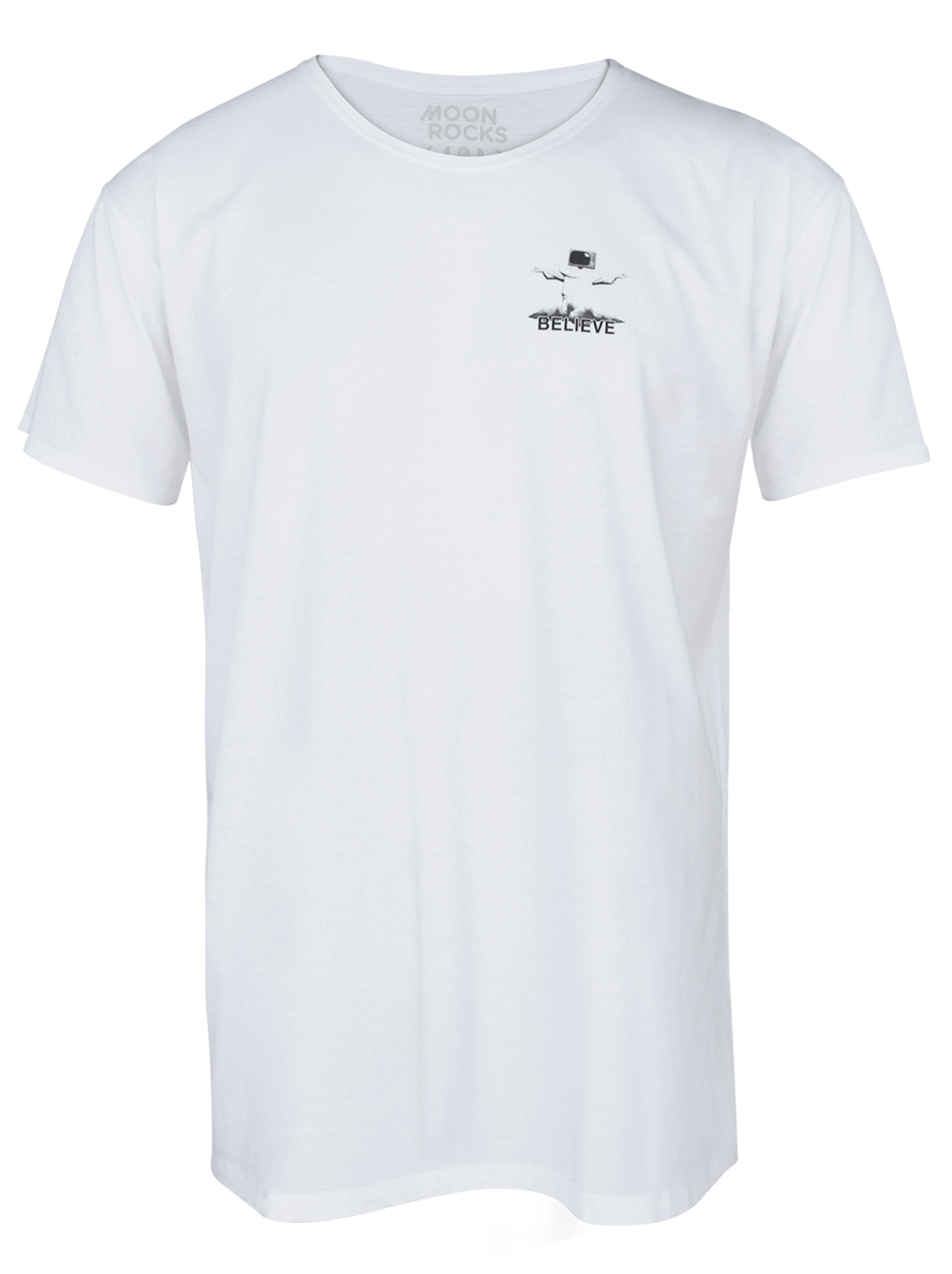 MEN T-SHIRT WHITE SMALL BELIEVE