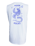 Men Singlet Moon Snake White