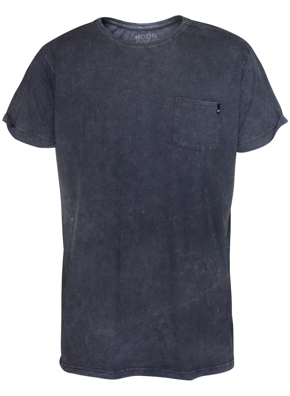 MEN T-SHIRT BLACK WASH POCKET KOA