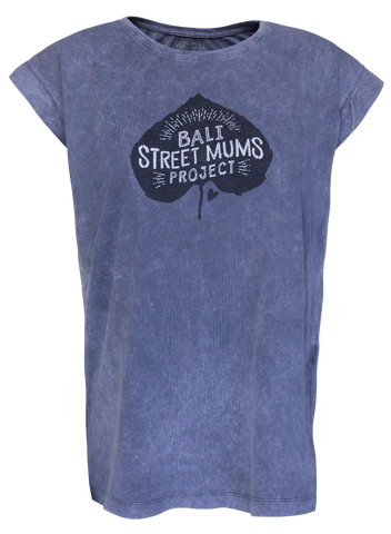 Women T-shirt Roll Wash Street Mums