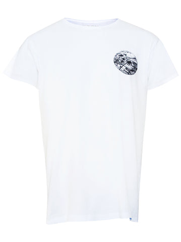 Men T-shirt White Canggu Rock Small