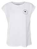 Women T-shirt Roll White Island Life