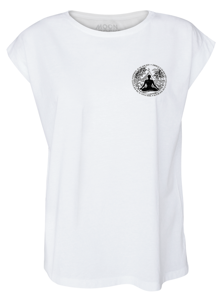 Women T-shirt Roll White Kindness