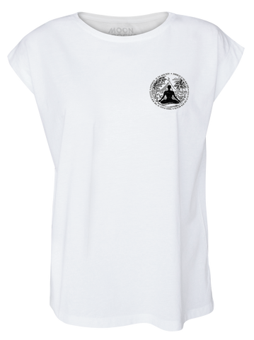 Women T-shirt Roll White Kindness