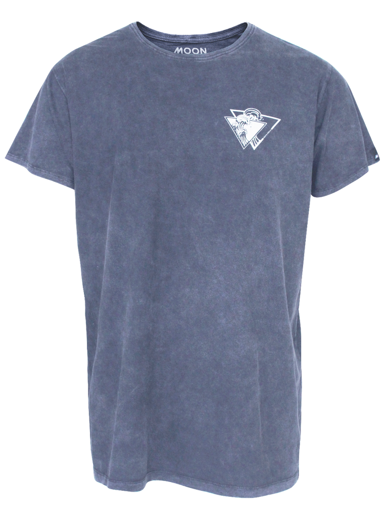 MEN T-SHIRT GREY WASH TRI WAVE