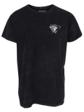 MEN T-SHIRT BLACK WASH TRI WAVE