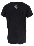 MEN T-SHIRT BLACK WASH TRI WAVE